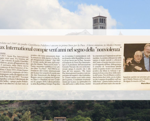 Assisi Pax International compie 20 anni